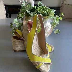 Christian Louboutin unique hard to find espadrilles wedges.